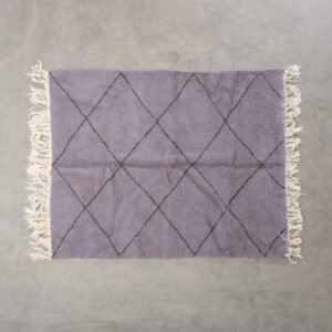 Beni Ourain matta purple 240 x 160 cm