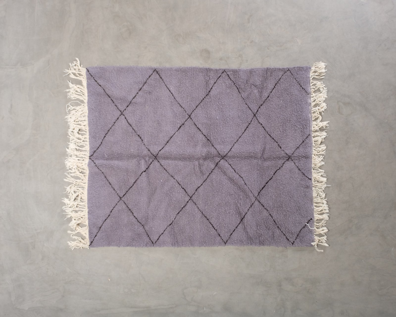 Beni Ourain matta purple 240 x 160 cm