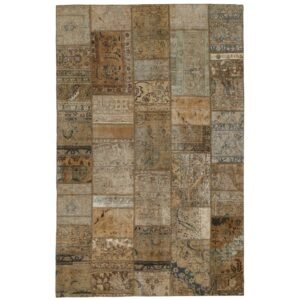 Vintage Patchwork orientalisk matta 199 x 312 cm