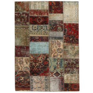 Vintage Patchwork orientalisk matta 143 x 203 cm