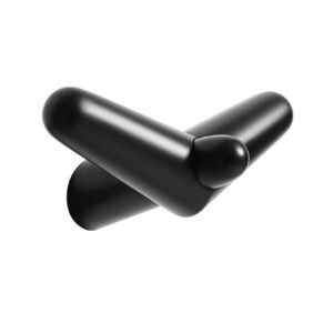 WOUD Tail Wing klädkrok svart