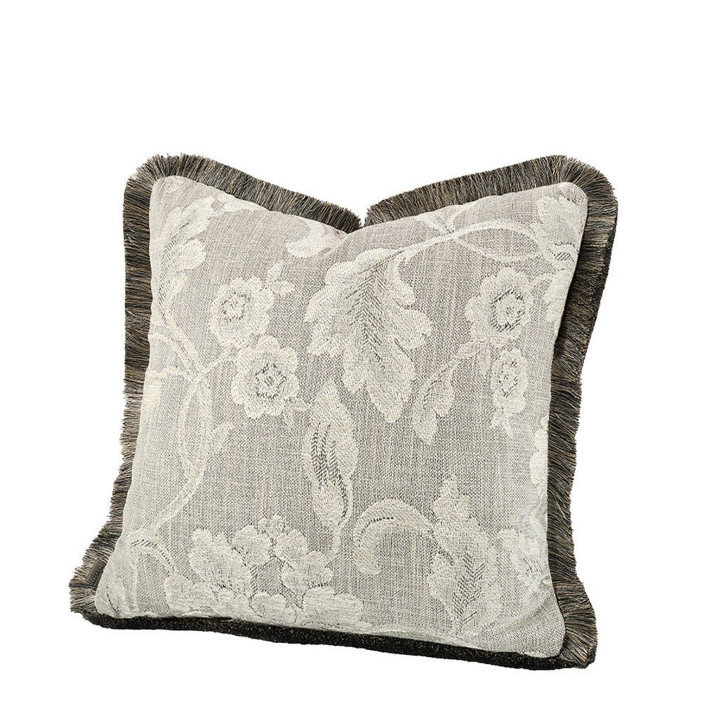 Artwood, Serena Flower Kuddfodral med franskant 50x50 cm- Oyster