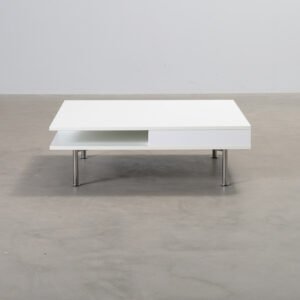 Soffbord vit 95 x 95 cm