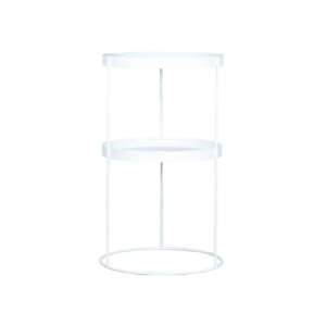 FeelDesign Zet sidobord ø 40 cm vit