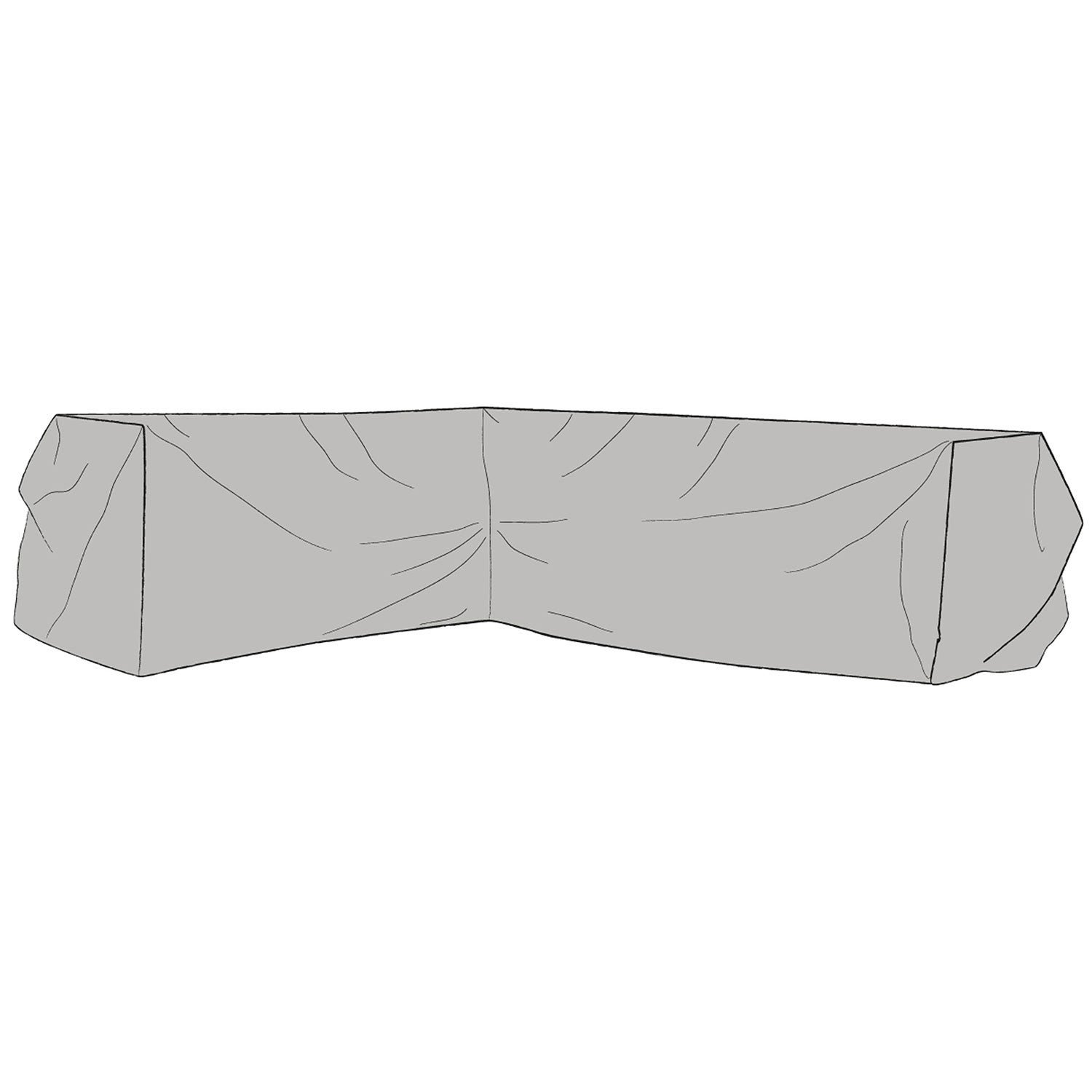 Brafab, Möbelskydd  hörnsoffa 83x292/234 cm grå polyester