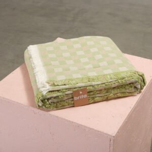 Brita Sweden Poppy sängöverkast 260 x 260 cm grön