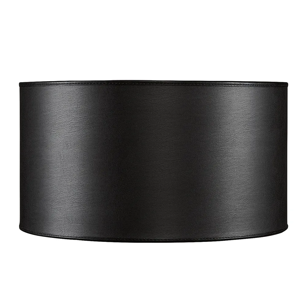 Artwood, Lampskärm Cylinder Medium Leather Black