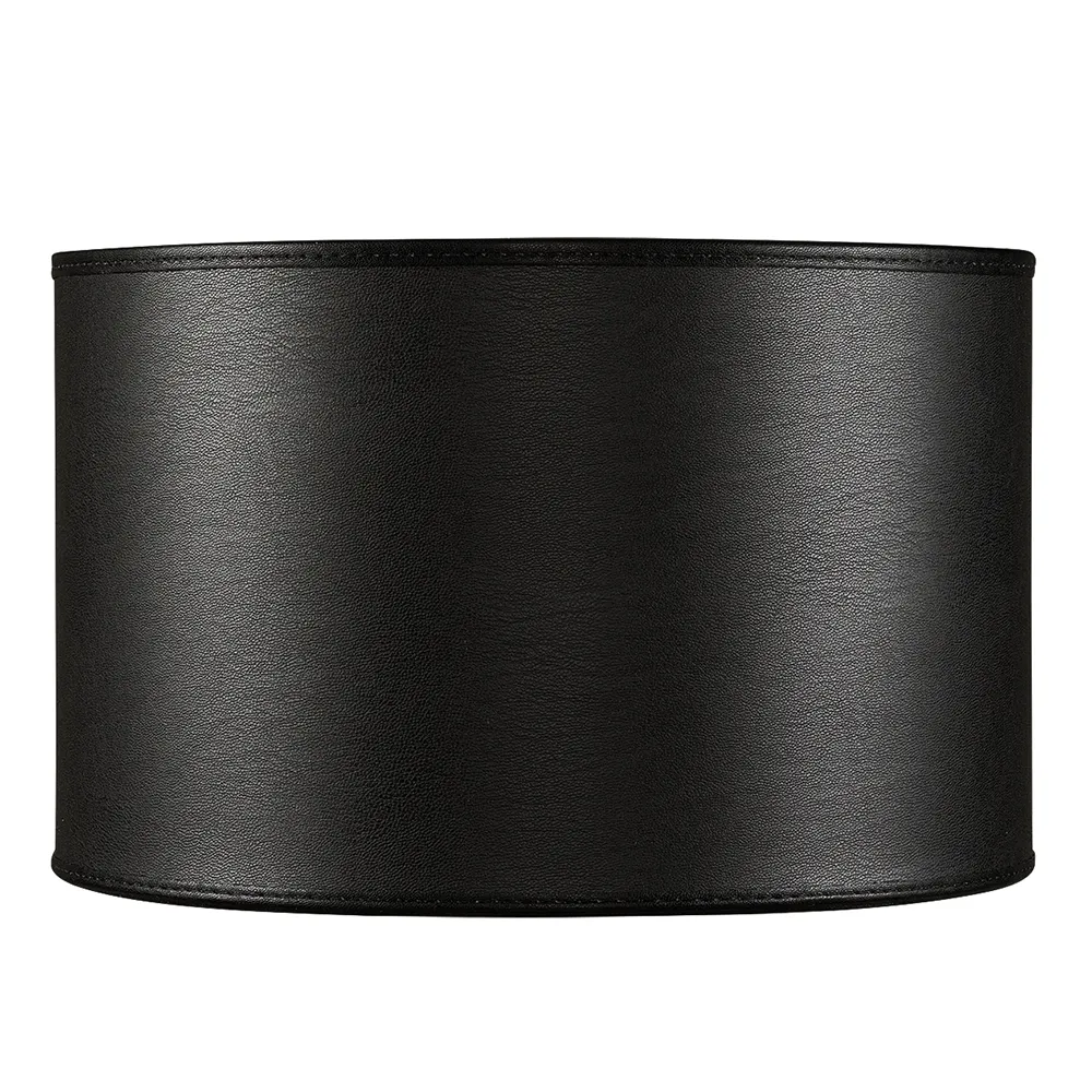 Artwood, Lampskärm Cylinder Small Leather Black