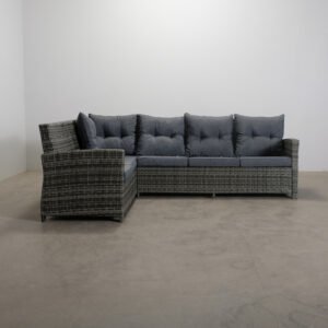 James 4-sits hörnsoffa grå