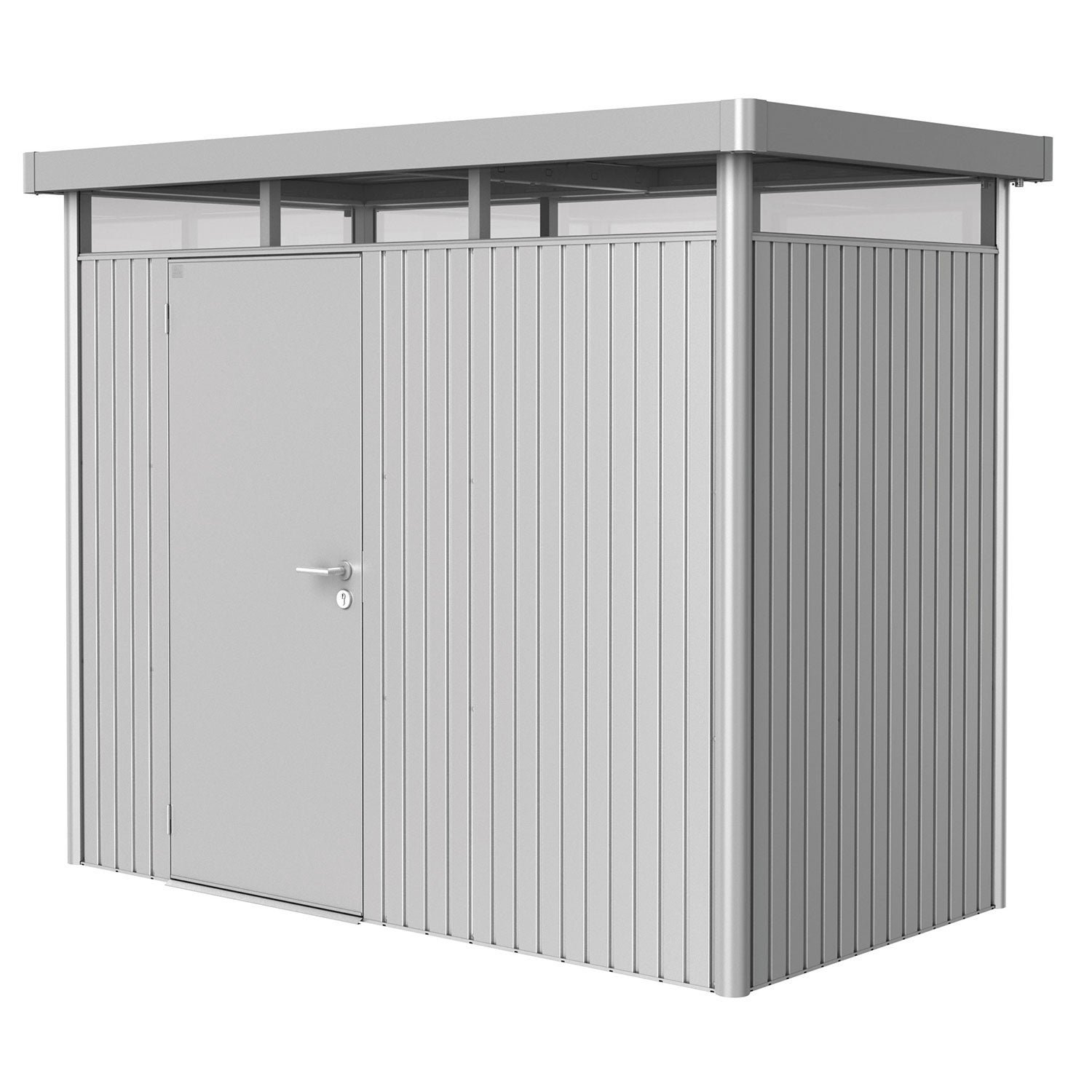Biohort, Highline trädgårdsskjul storlek h1 metallic silver