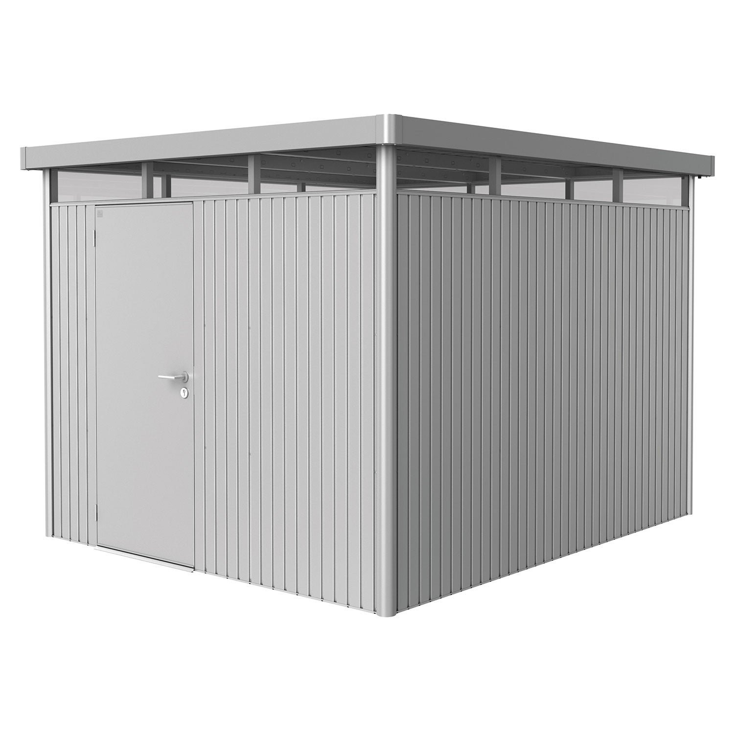 Biohort, Highline trädgårdsskjul storlek h5 metallic silver