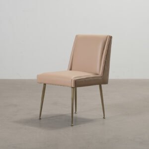 Ruth & Joanna Art matstol beige läder