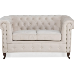 Chesterfield Deluxe 2-sits soffa beige