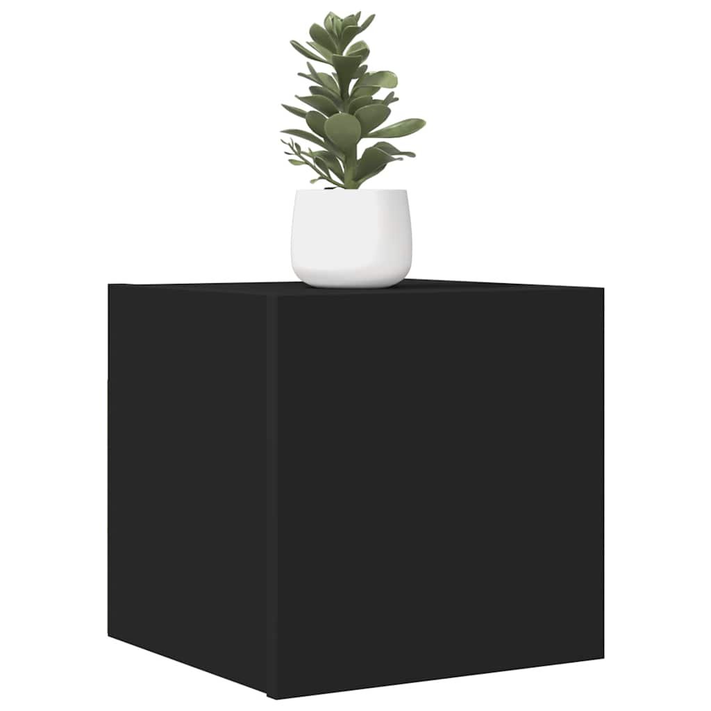 vidaXL Väggmonterade tv-skåp 2 st svart 30,5x30x30 cm