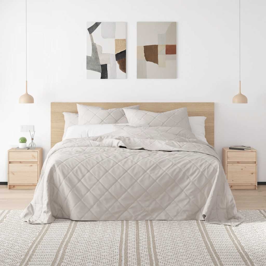 vidaXL Sängbord 40x31x50 cm massiv furu