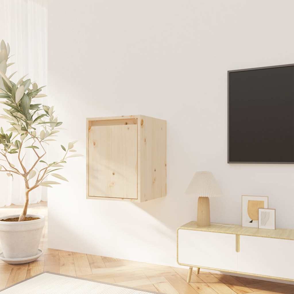 vidaXL Väggskåp 30x30x40 cm massiv furu