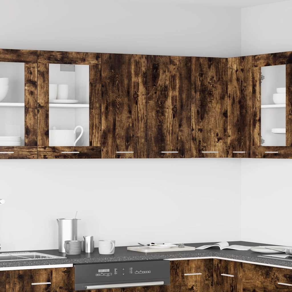 vidaXL Väggskåp “Lyon” rökfärgad ek 60x31x60 cm konstruerat trä