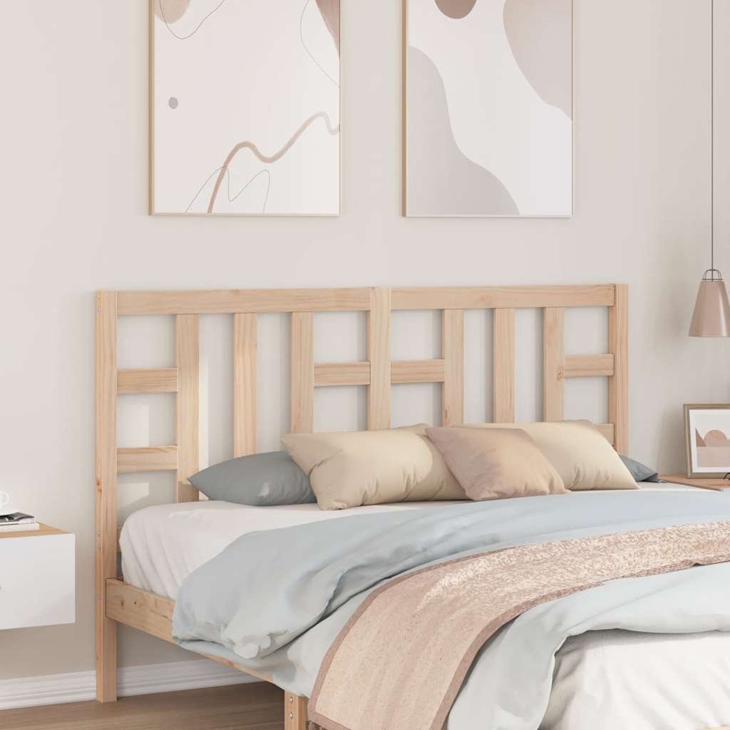 vidaXL Sänggavel 146x4x100 cm massiv furu