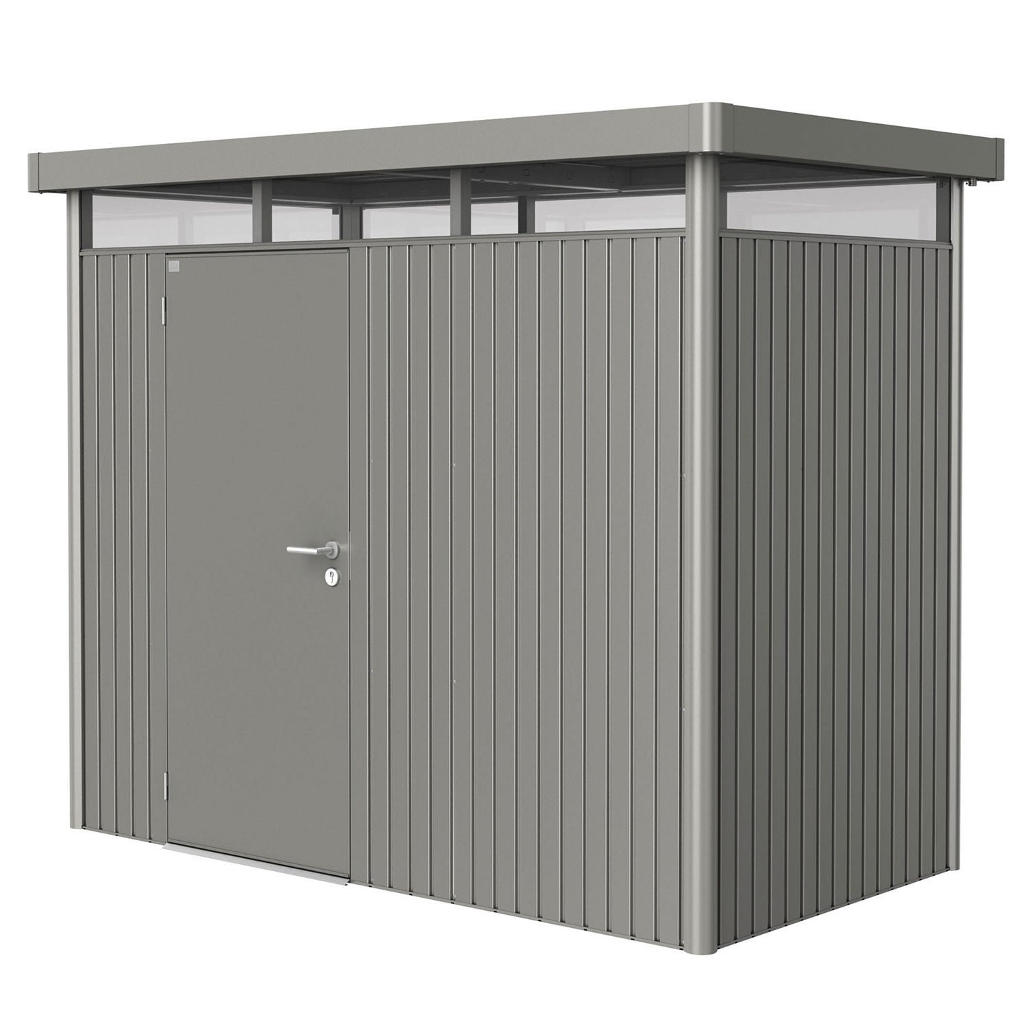 Biohort, Highline trädgårdsskjul storlek h1 metallic kvarts-grå
