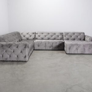 Windsor & Co Artemis hörnsoffa grå