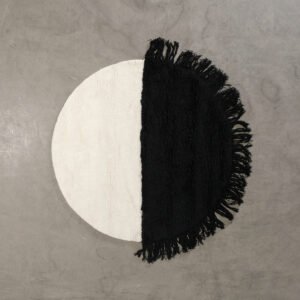 Woven Works Arc ullmatta 160 cm vit / svart