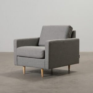 Interface fåtölj grå