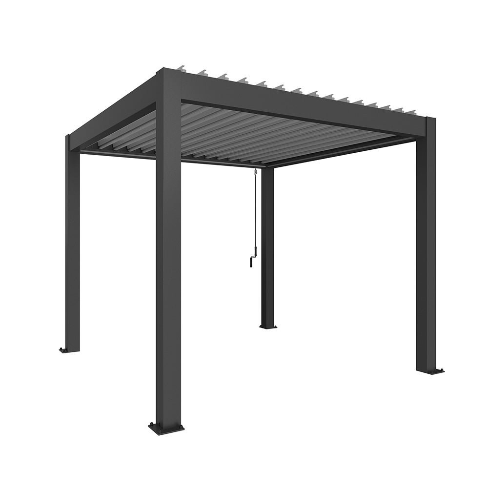 Biohort, Pergola storlek 3 x 3 metallic mörkgrå/silver