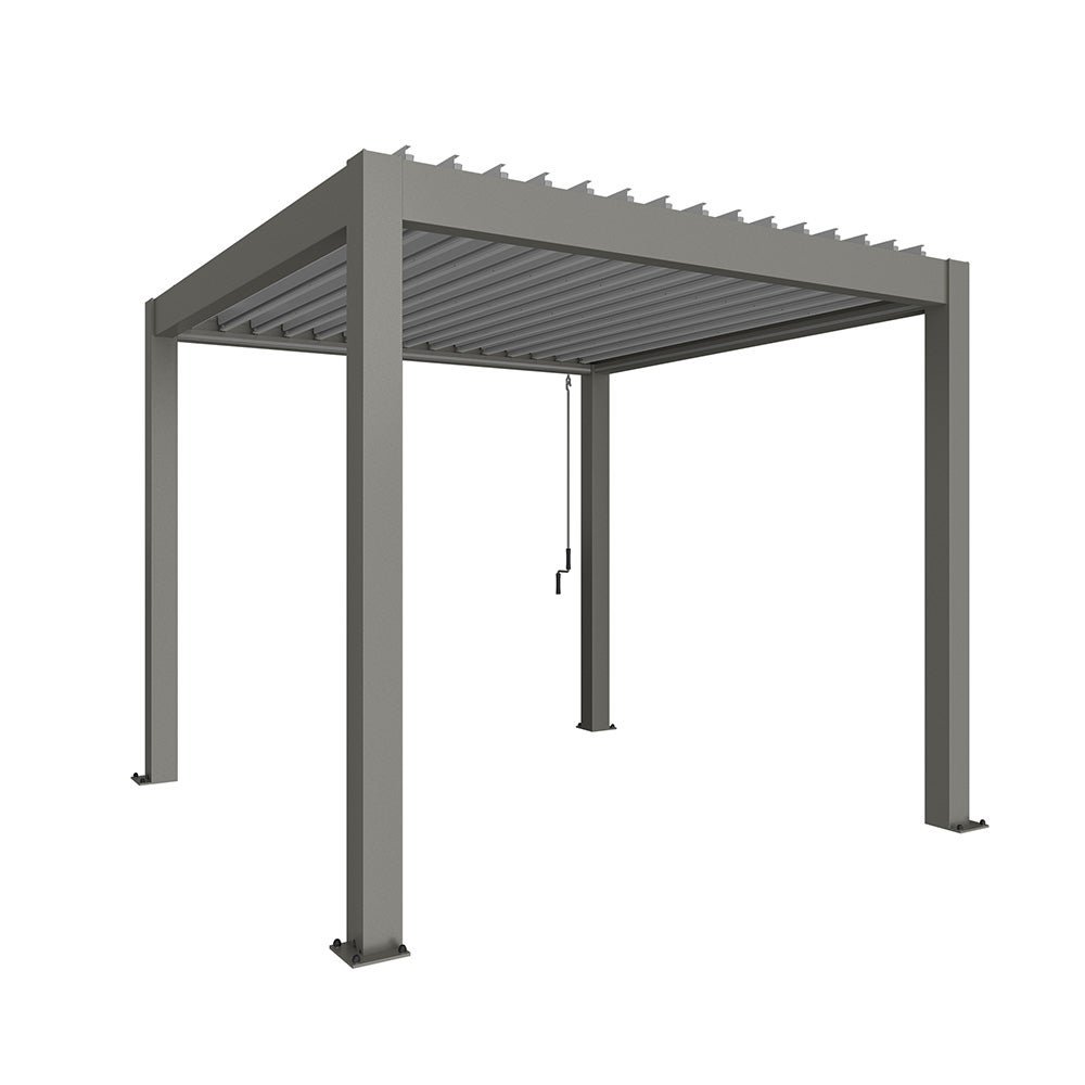 Biohort, Pergola size 3 x 3 metallic quartz grey/silver