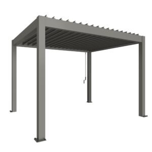 Biohort, Pergola size 3.5 x 3 metallic quartz grey