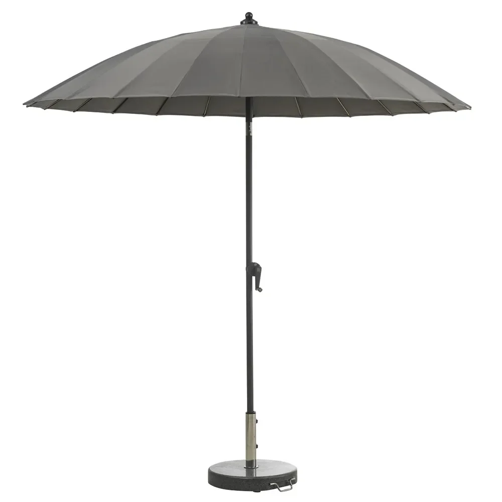 Brafab, SHANGHAI Ø270cm  Antracitgrå/gula ribbor