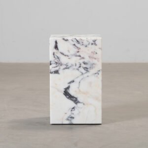 Audo Copenhagen Plinth sidobord Rose Calacatta marmor