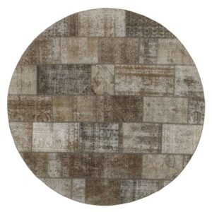 Vintage Patchwork orientalisk matta ø 250 cm