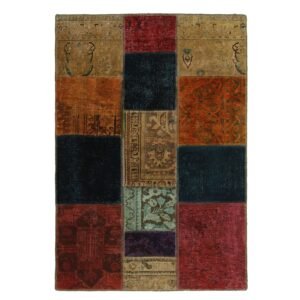 Vintage Patchwork orientalisk matta 105 x 150 cm