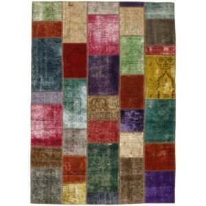 Vintage Patchwork orientalisk matta 169 x 238 cm