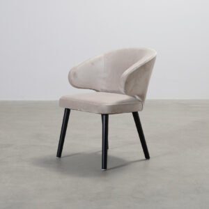 Richmond Interiors Indigo sammetsstol beige