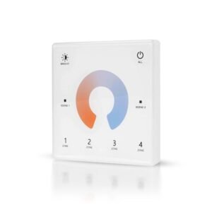 Fjärrkontroll för LED-list AGGE CCT Wall Mount Touch Panel 4-zones, RF 2.4 GHz, Endast fjärrkontroll