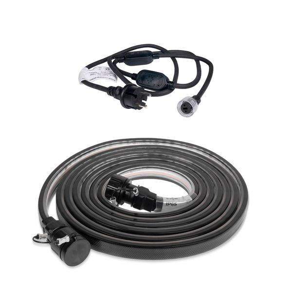 LED-list / Arbetsbelysning AGGE COB Dark Edition 230V - 1500 lm/m, 3 m, LED-list + nätsladd