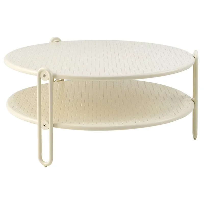 Brafab, Blixt soffbord 85 cm Pearl White