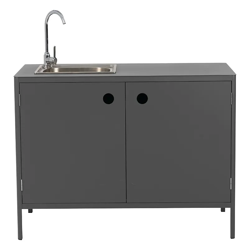 Brafab, Kelia utekök   med vask och kran Antracit