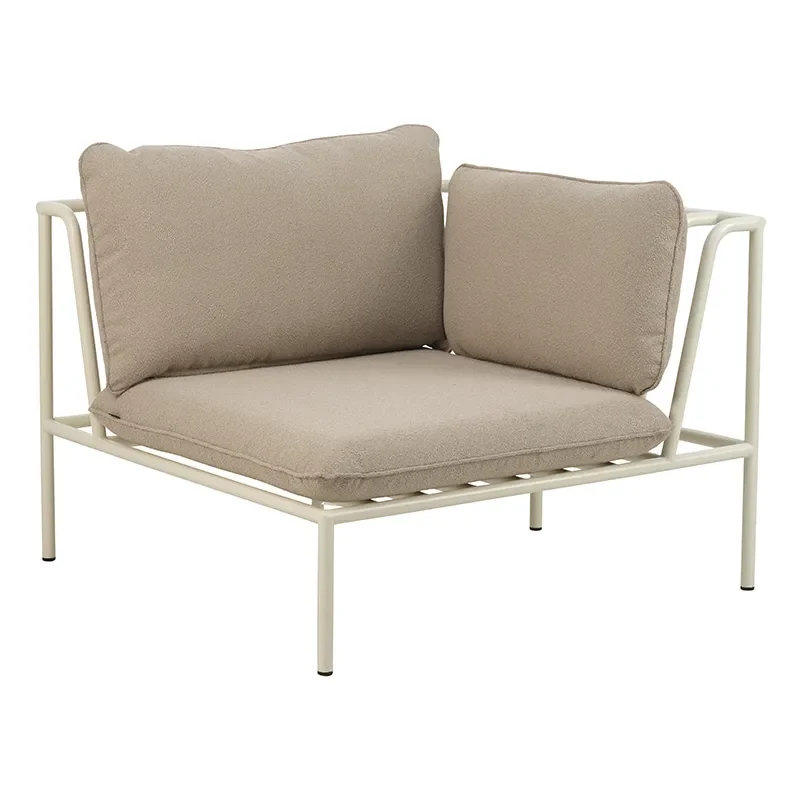 Brafab, Collier hörndel  Pearl white / Teddy beige