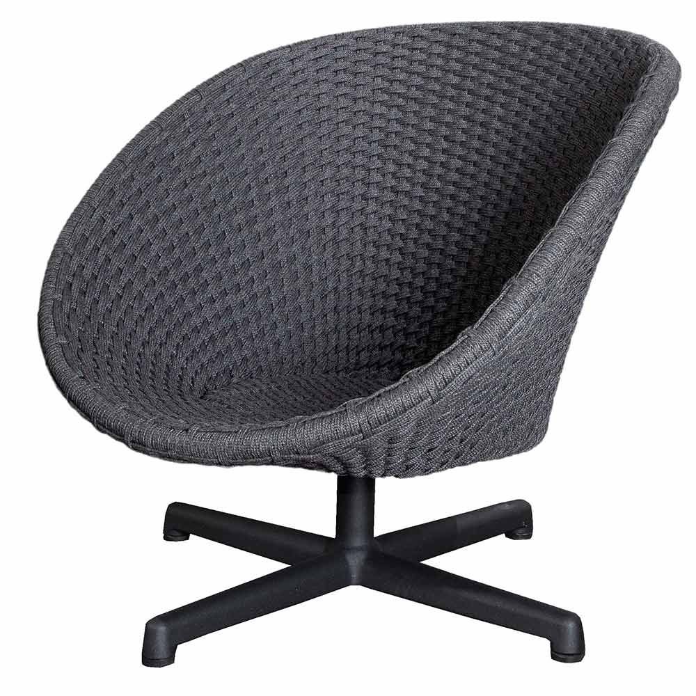 Cane-line, Peacock svängfåtölj aluminium ben