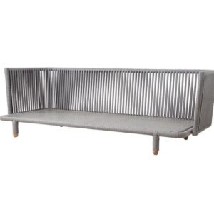 Cane-line, Moments 3-Pers. Soffa Grey