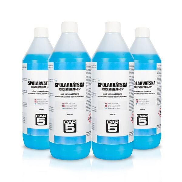Koncentrerad Spolarvätska CAR5 -65°, 4 x 1000 ml