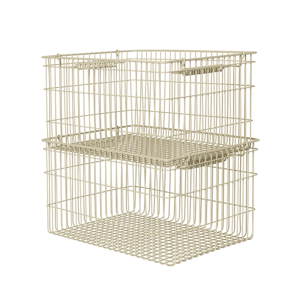 Ferm Living, Cala Nätkorg 2-pack - Cashmere