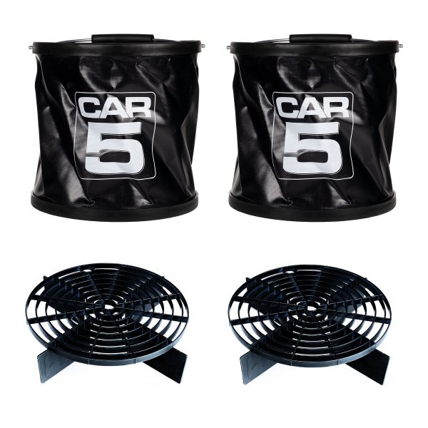 Ihopfällbar Tvätthink CAR5 Collapsible, 15 liter, 2 st + Raster (smutsavskiljare)