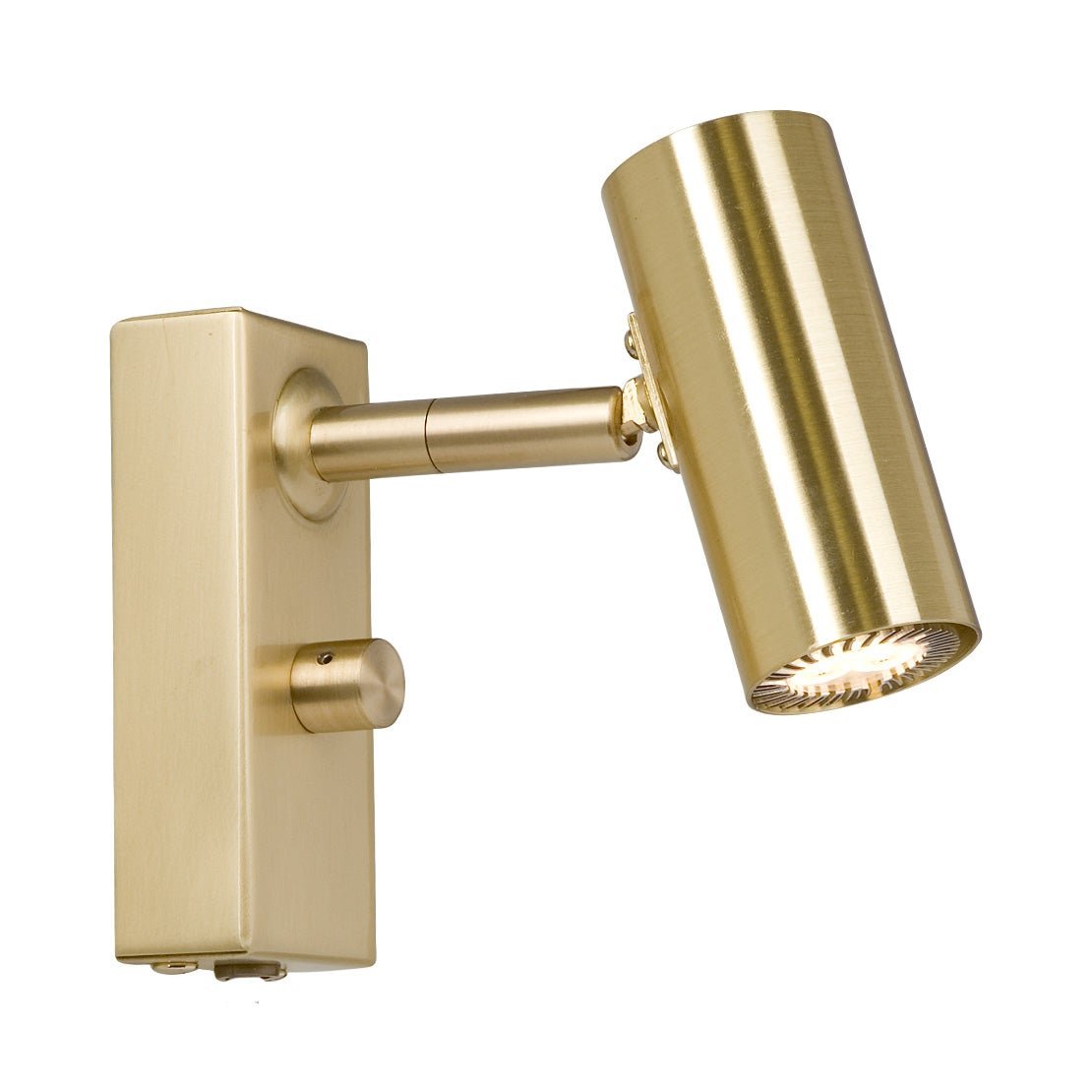 Belid, Cato Vägglampa Blankslipad Mässing Enkel Mr11 Inkl Ljuskälla