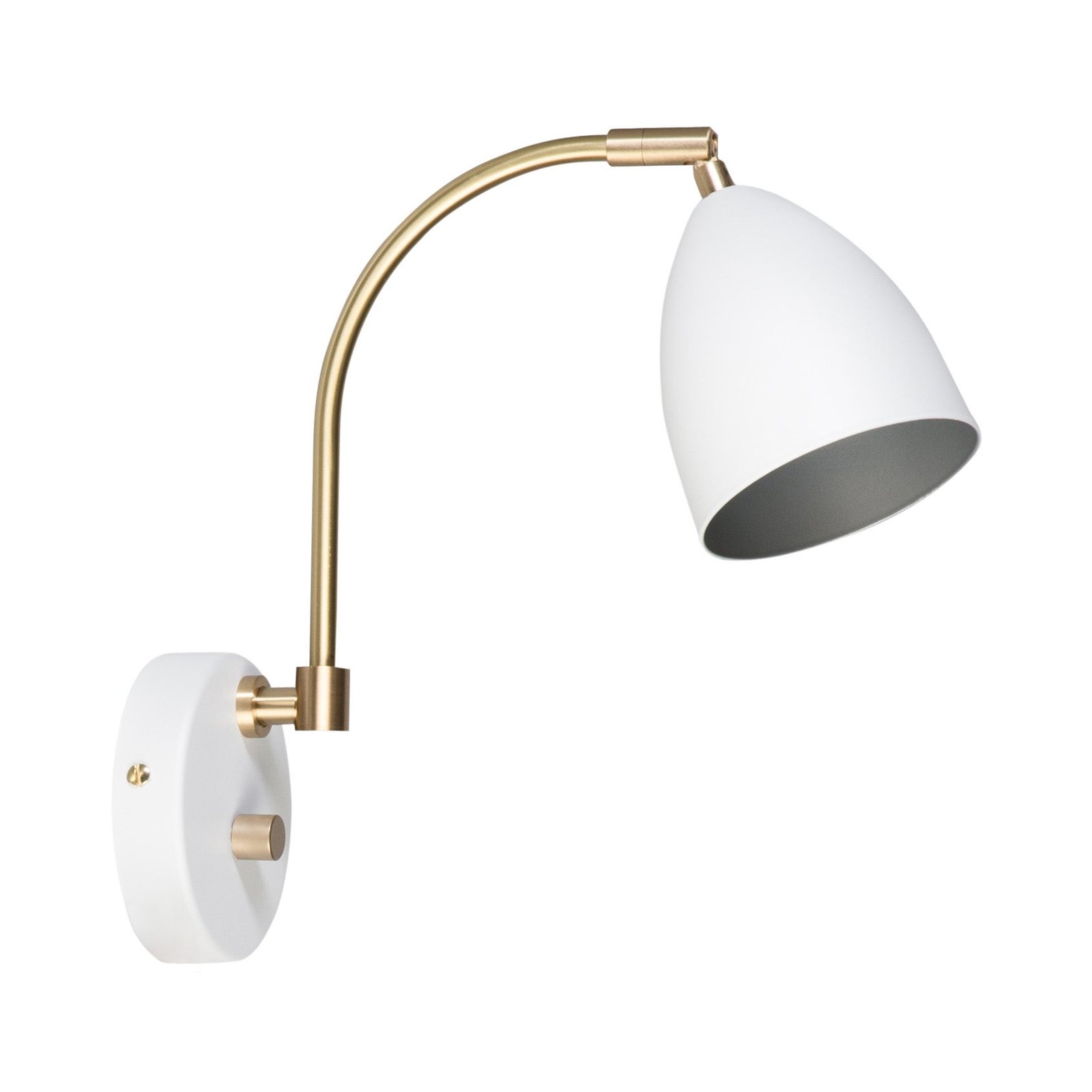 Belid, Deluxe Vägglampa Vit/Mässing Mr16 Inkl Ljuskälla