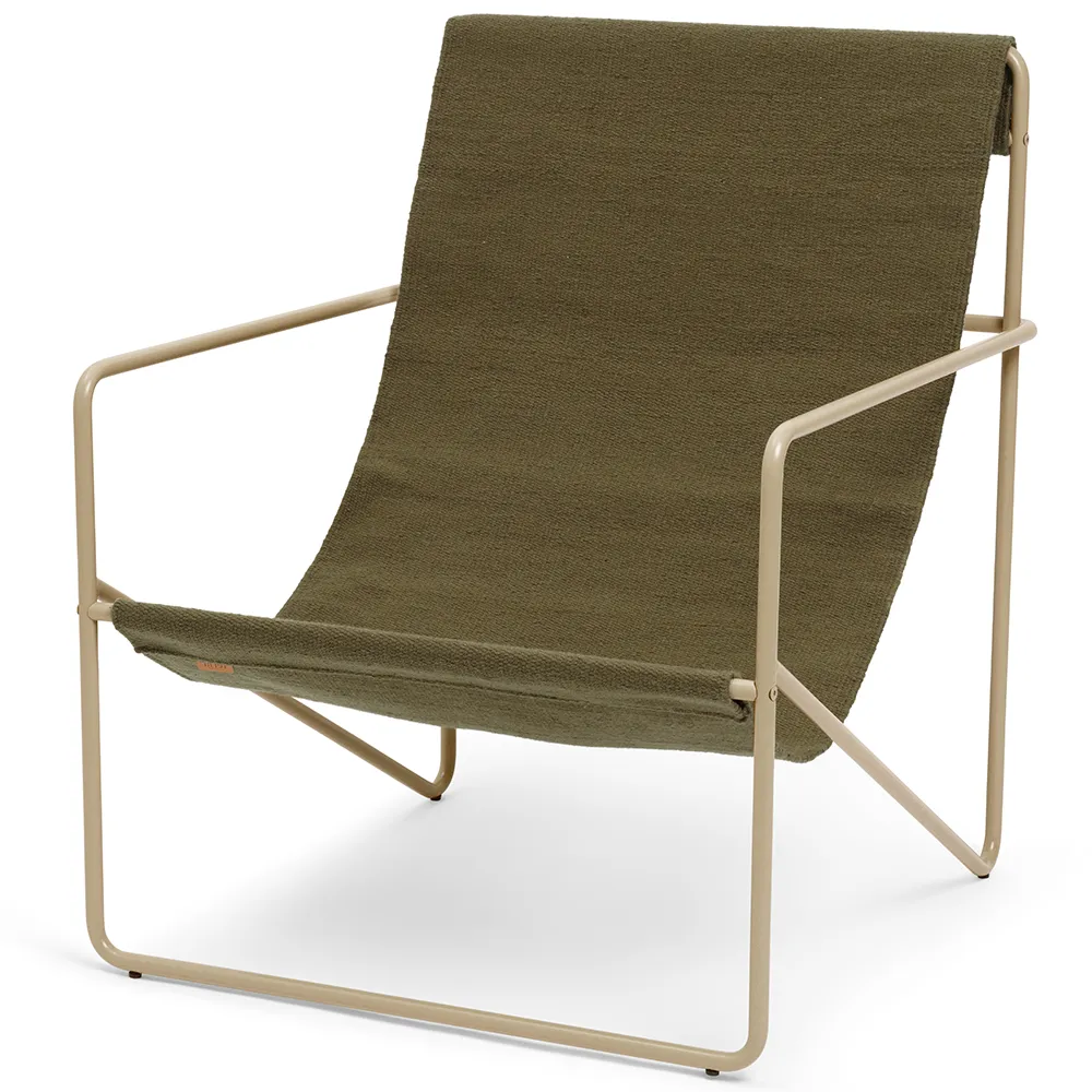 Ferm Living, Desert Lounge Fåtölj Cashmere/Olive