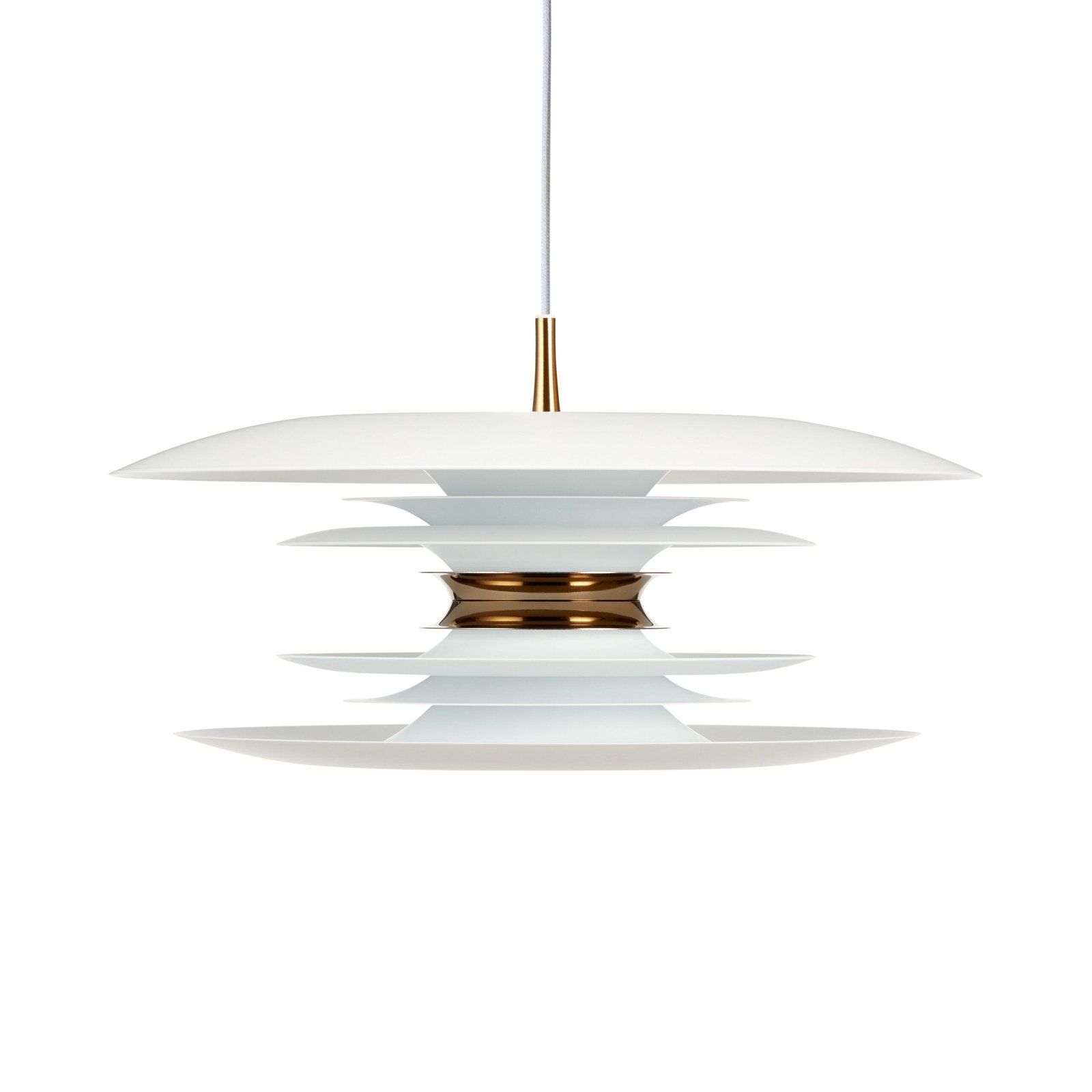 Belid, Diablo Pendel D500 Vit/Mässing Inkl Ljuskälla