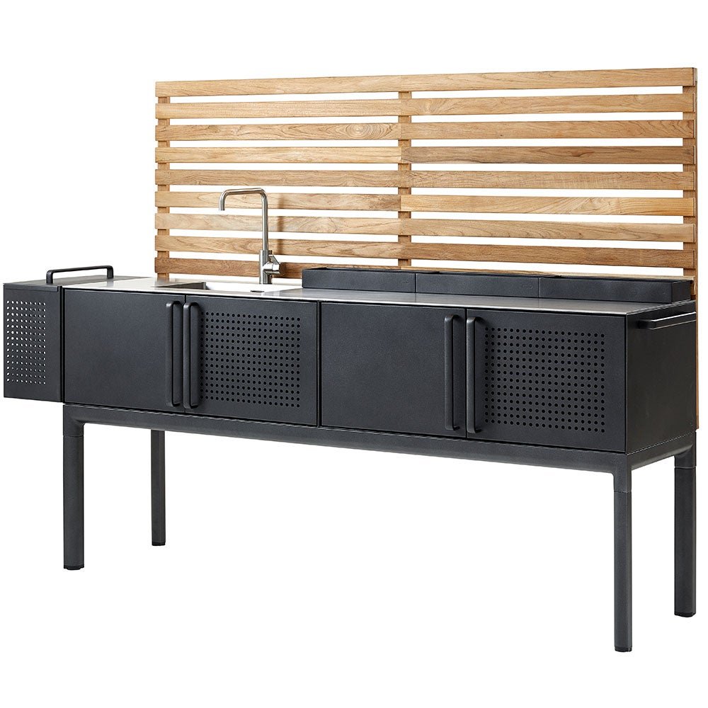 Cane-line, Drop Utekök Lavagrå Inkl. Vägg